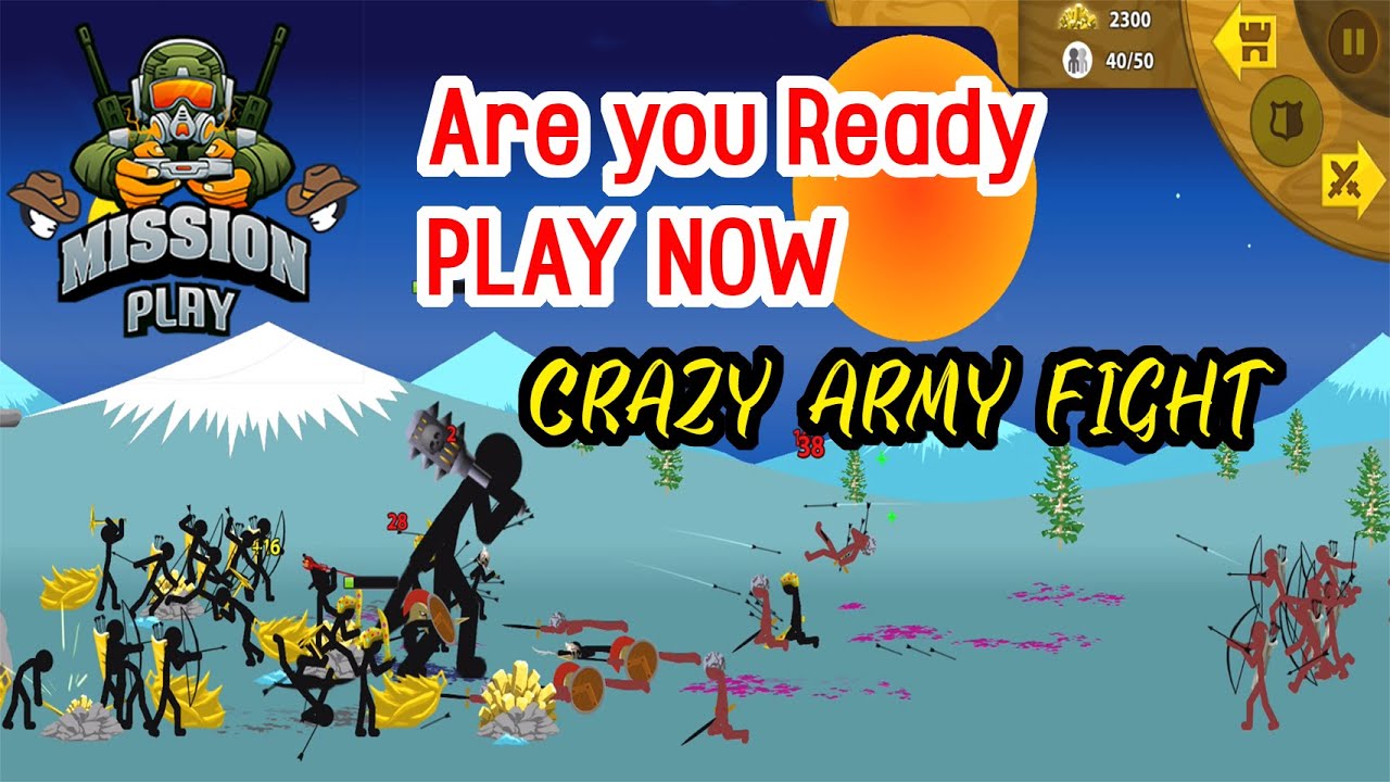 Stickman zombie vs army | Stickman War Begins | Mission Play