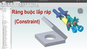 Khóa học Alibre Atom3D #20 | Hướng dẫn tạo các ràng buộc lắp ráp Constraint