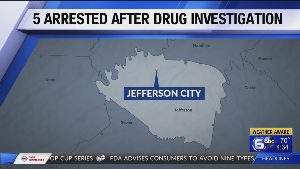 Five arrested in Jefferson City drug bust YouTube