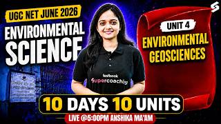 UGC NET EVS Paper 2 | UGC NET EVS Unit 4 | Environmental Geosciences UGC NET By Anshika Mam