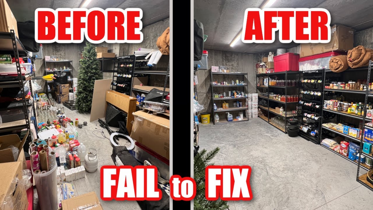 Storage Shelves Failed, BEFORE and AFTER YouTube