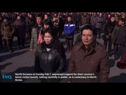 North Koreans react over latest rocket launch