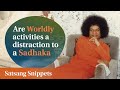 Are Worldly Activities a Distraction to a Sadhaka | Satsang Snippets | Prasanthi Nilayam