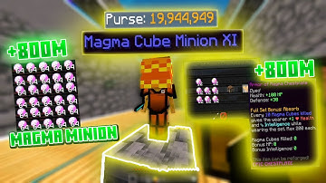 Hypixel SkyBlock best Money Making Minions (Magma minions)