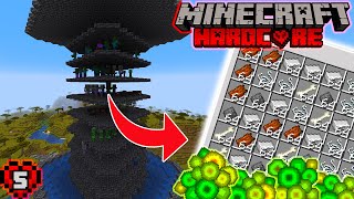 I Built a GIANT MOB FARM in Minecraft Hardcore...