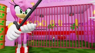 AMY ROSE PRISON RUN Obby Roblox Gameplay Walkthrough No Death 4k  