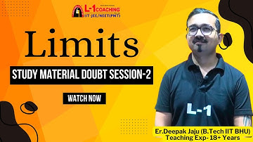 Limits | study material doubt session -2 | IIT-JEE | By Er. Deepak Jaju Sir