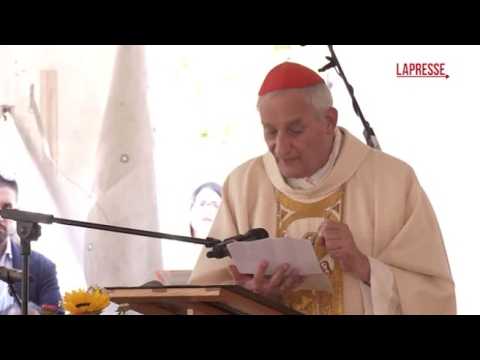 Video Terremoto Amatrice, Zuppi celebra messa nel decimo anniversario del sisma: «Quella sofferenza ci ...