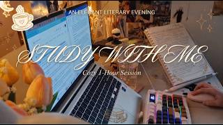 Cozy study session | real time | nature sound 🎐🕯️📖