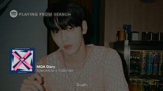 TXT - Moa Diary (Dubaddu Wari Wari) [slowed + reverbed]