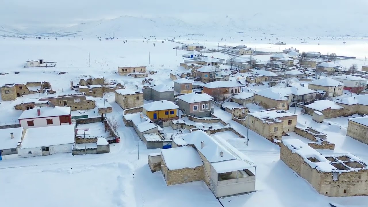 Tomarza Göktepe Köyü 2026 Kış Drone Çekimi 