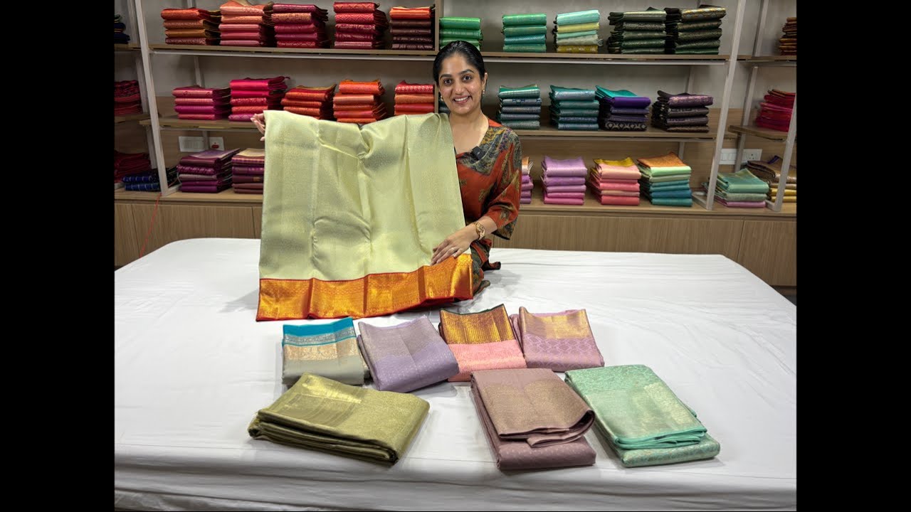 LIVE SESSION | Pastel Tone Pure Kanchipuram Silk Sarees 