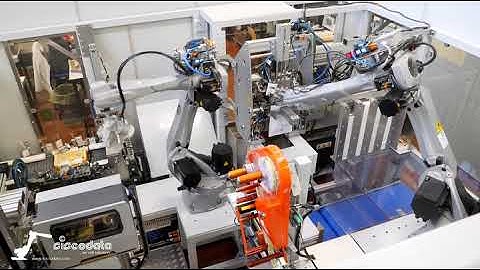 Robot automation in lens for Carl Zeiss:packaging+ sorting courier shipment logistic. Siscodata.com