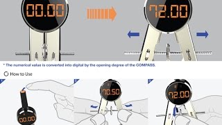 Digital Compass for Draw Perfect Circles