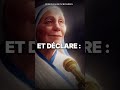 Mère Teresa : discours choc au prix Nobel de la paix
