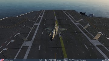 DCS World - AJS 37 Viggen Carrier Landing and Take off