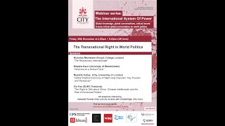 The International System Of Power S3 E5 The Transnational Right In World Politics