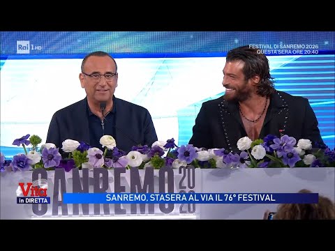 Video Sanremo 2026, stasera al via al 76° Festival - Vita in diretta 24/02/2026