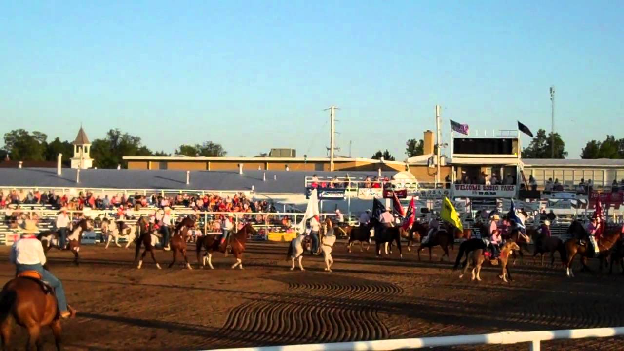 2012 Pretty Prairie Rodeo Grand Entry Friday Night YouTube