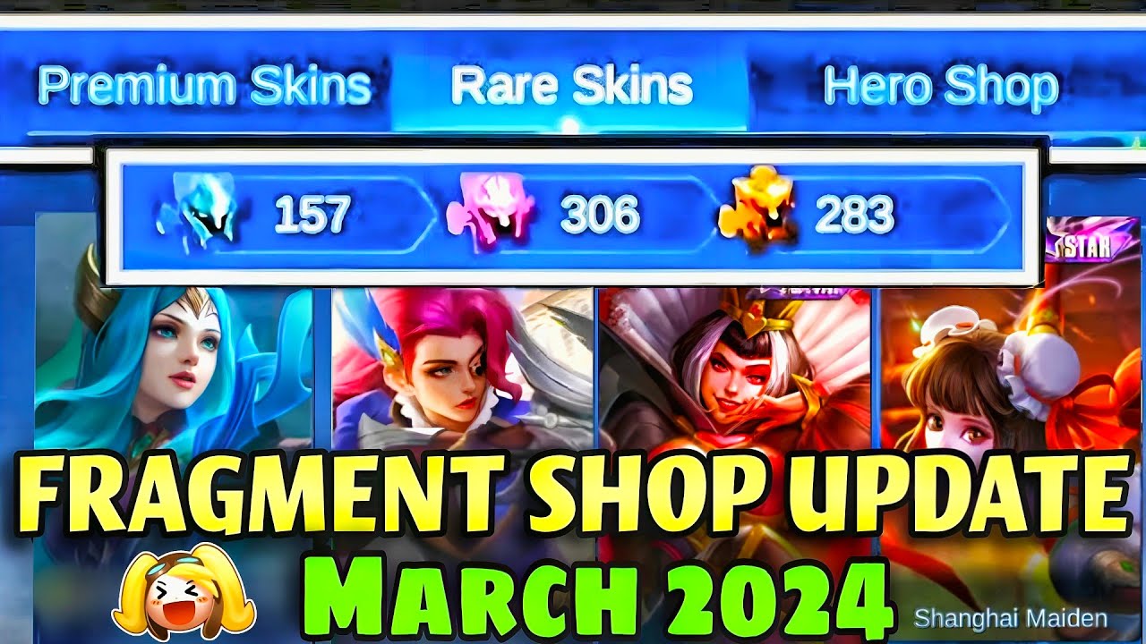 FRAGMENT SHOP MARCH 2024 UPDATE!🌸 - WHICH SKINS & WHICH HEROES?🤔 - YouTube