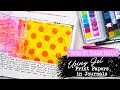 🎨📔💗Using Painted Gel Print Papers in Journals // DOUBLE ART JOURNAL PROCESS "Baggage" //