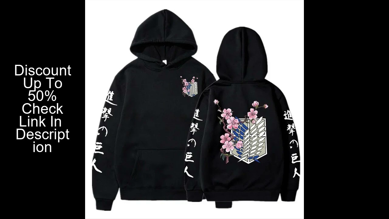 Hot Anime Attack On Titan Wings Of Liberty Sakura Wings of Liberty Graphic Men Women Hoodies Plus Si