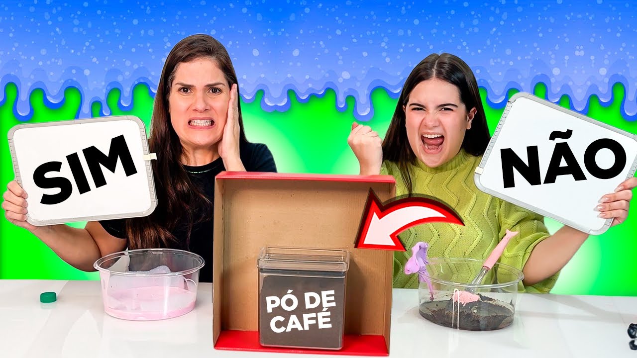 DESAFIO SIM OU NÃO DE SLIME * ELA FOI SABOTADA!!!