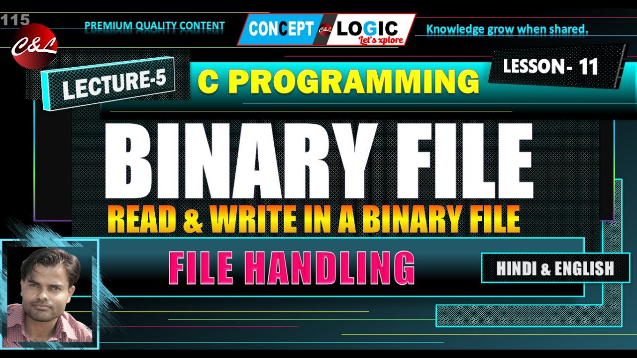Binary File in C - YouTube