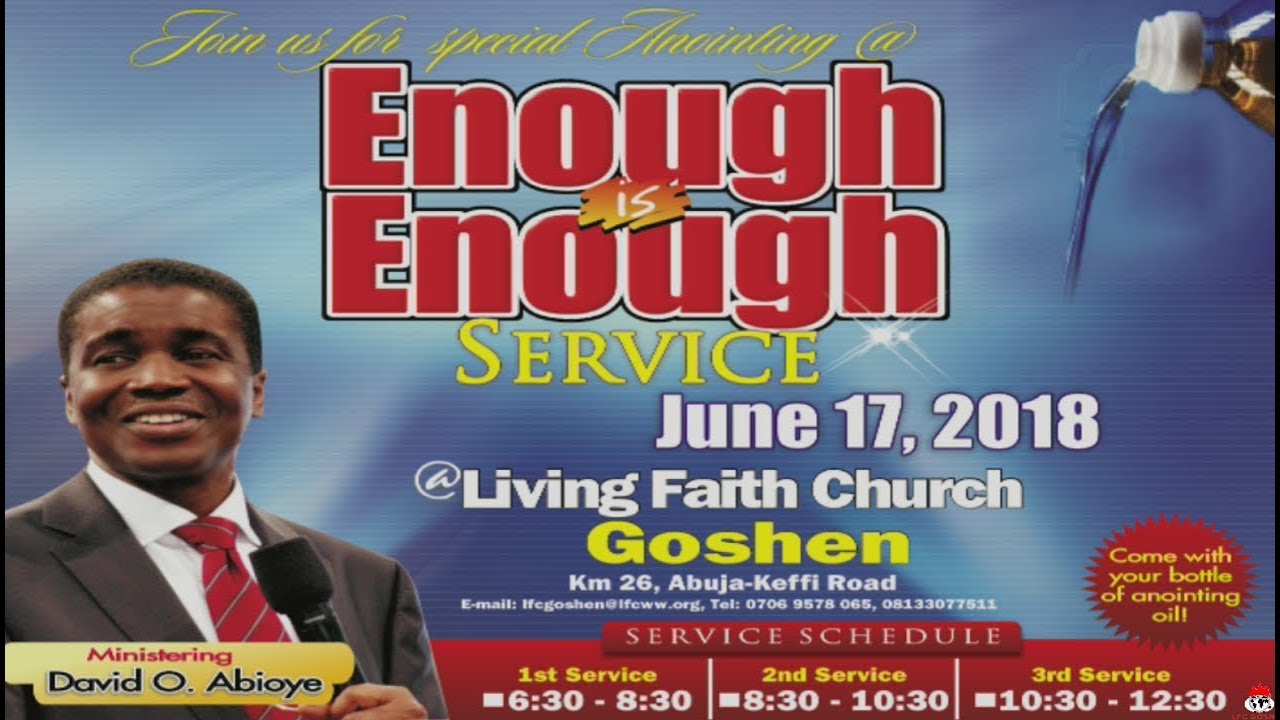 Enough is Enough ( 1st Service ) June 17, 2018