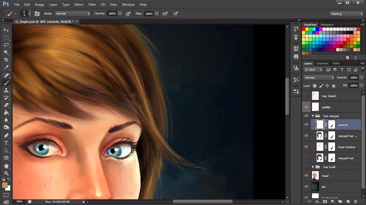 Как перерисовать рисунок в фотошопе