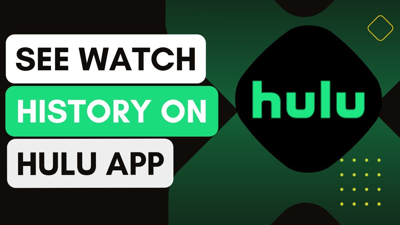 Hulu How To See Watch History ! YouTube