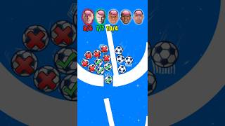 🧠⚽ IQ CHALLENGE - Which Football Player Will be More Intelligent?! #football #marblesrace