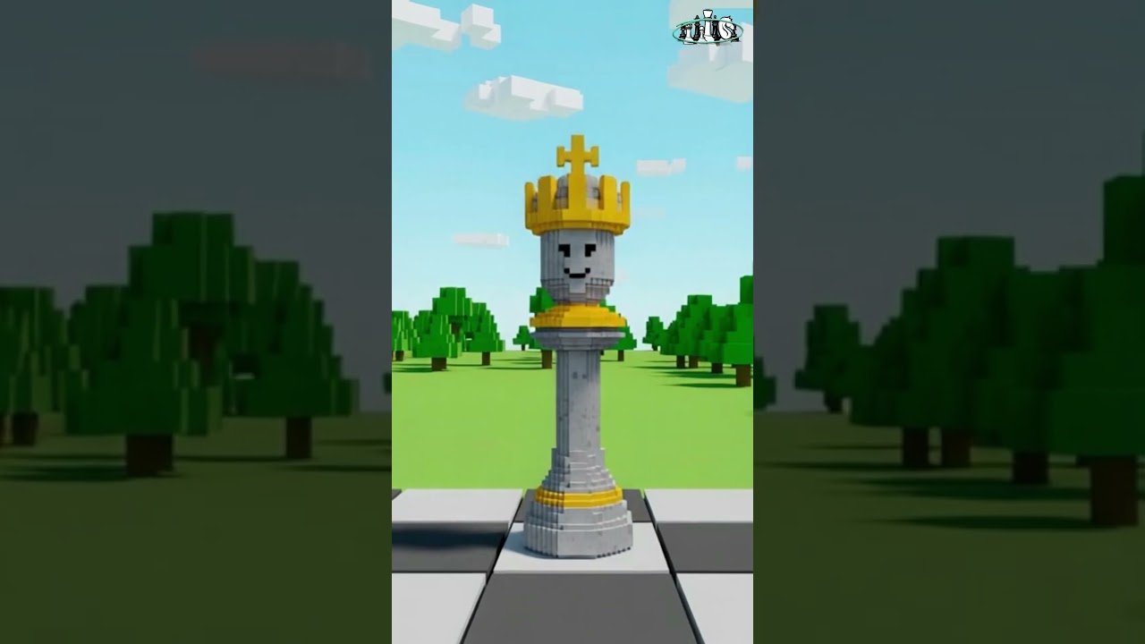 Chess Pieces Minecraft inspired