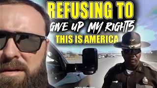 Driver Stands Up To Police | You Won't Violate My Rights!