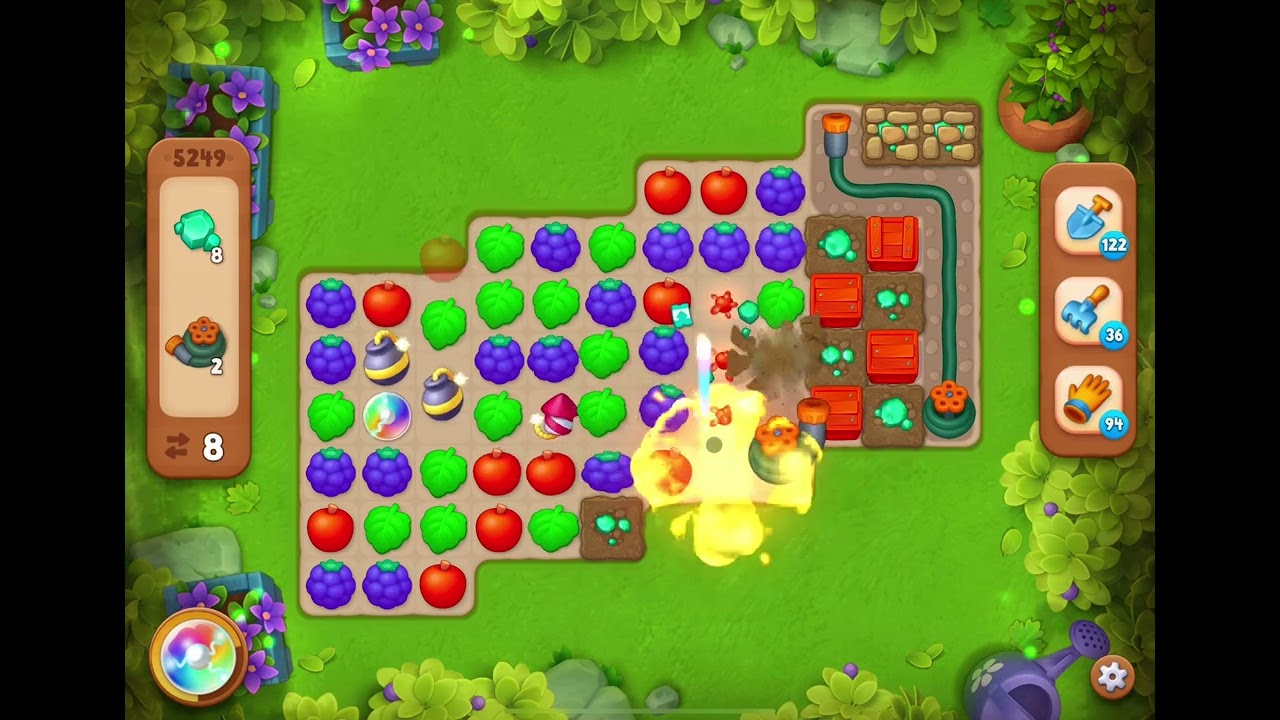 GardenScapes Level 5249 no boosters