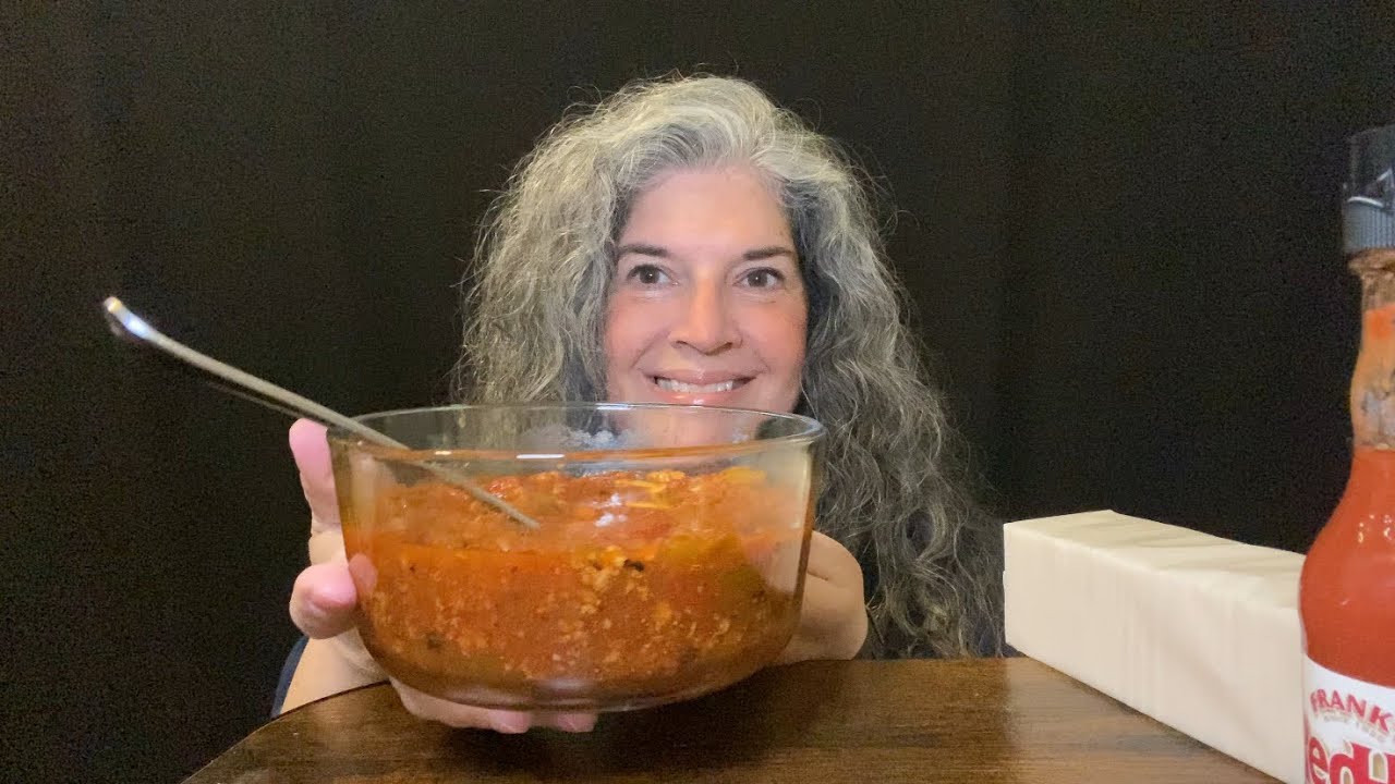 ASMR Eating Chili With Crackers | Soft Spoken 