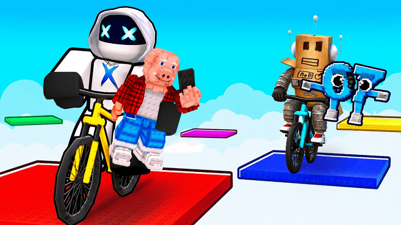 $0 To $1 TRILLION But A SECRET Robot Joined?! (Bike Obby For Brainrots)