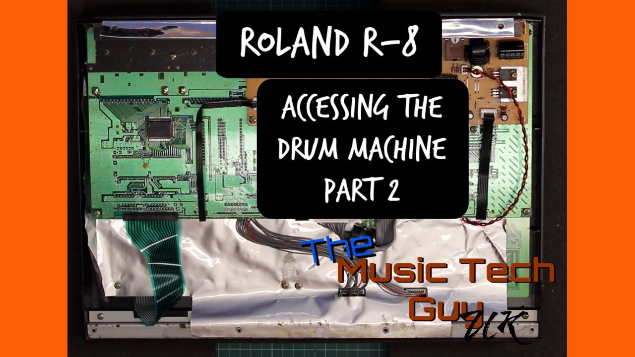 Roland R-8 - Accessing the drum machine - Restoration Part 2 - YouTube
