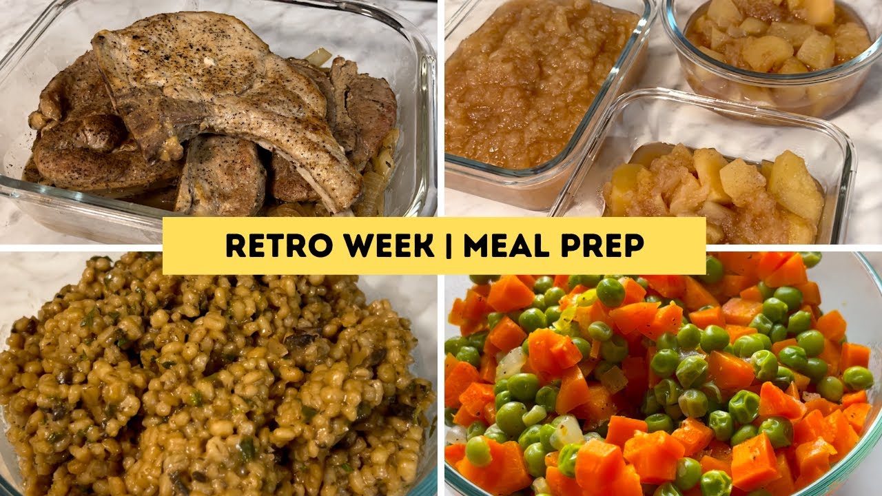 Menu For Retro Week | Meal Prep - YouTube