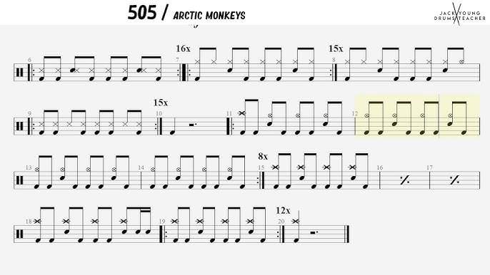 ☆ R U Mine (Arctic Monkeys) ☆ Drum Lesson PREVIEW