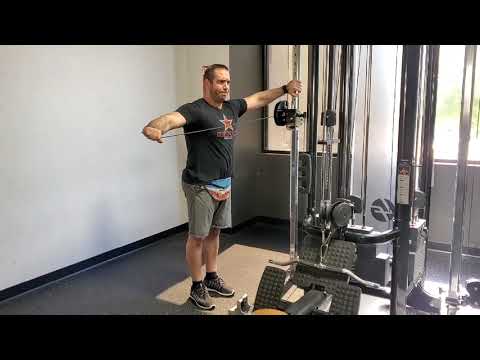 Single Arm Cross Body Cable Teicep Extension