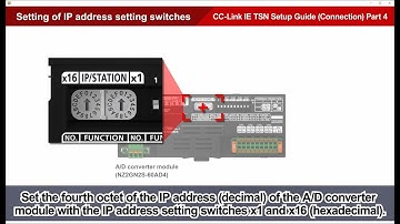 CC Link IE TSN Setup Guide Connection Part 4   Setting of IP address