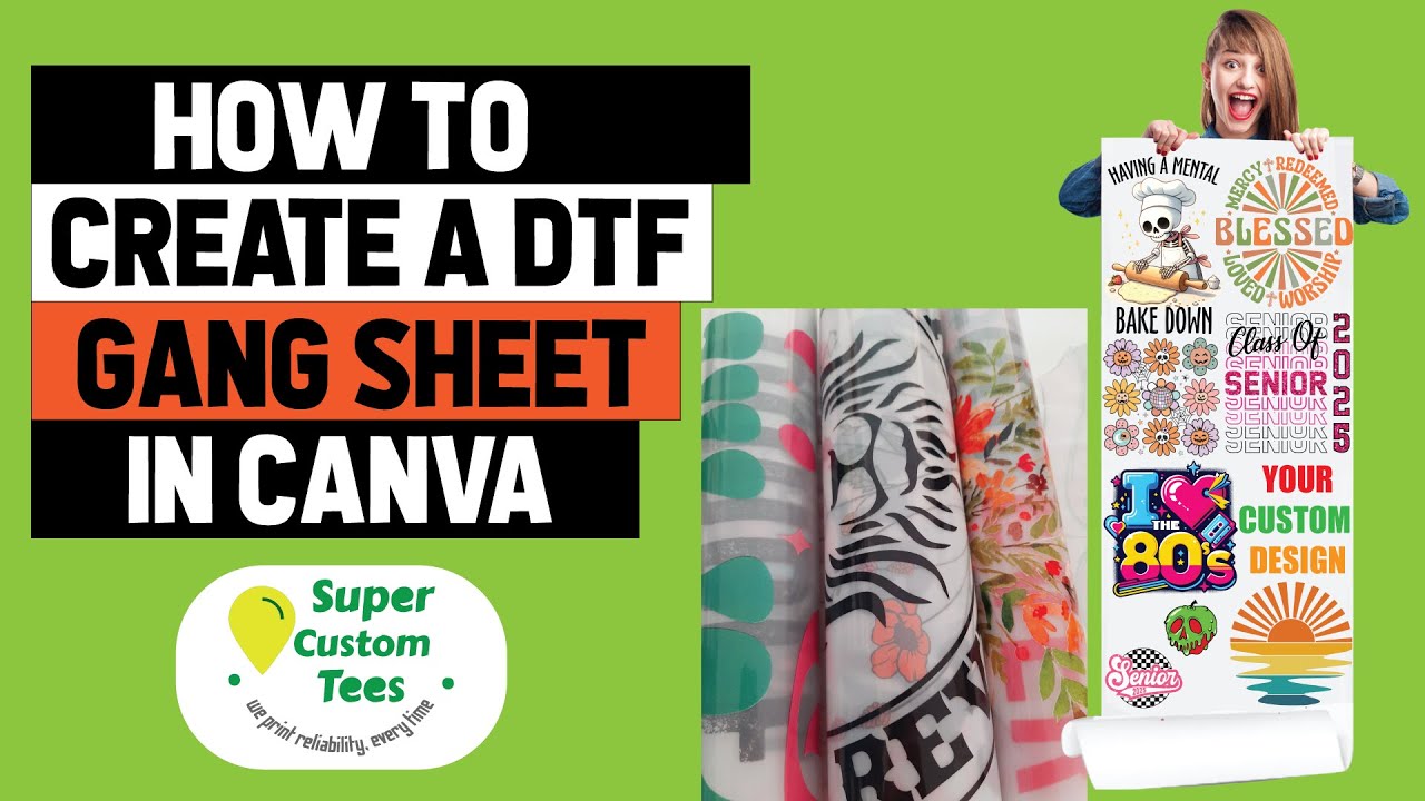 How to Create a Gang Sheet for DTF Transfers in Canva | Step-by-Step ...