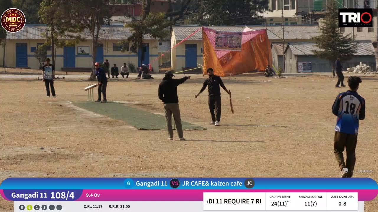 MDC Club Cricket Tournament ||  Maneri  kaizen Jr cafe V/s gangadi