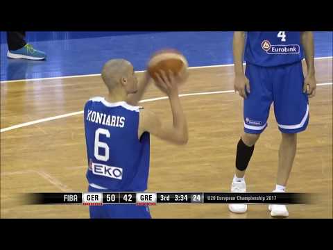 Antonis Koniaris - Eurobasket U20 2017 highlights