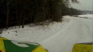 ATV crash in snow
