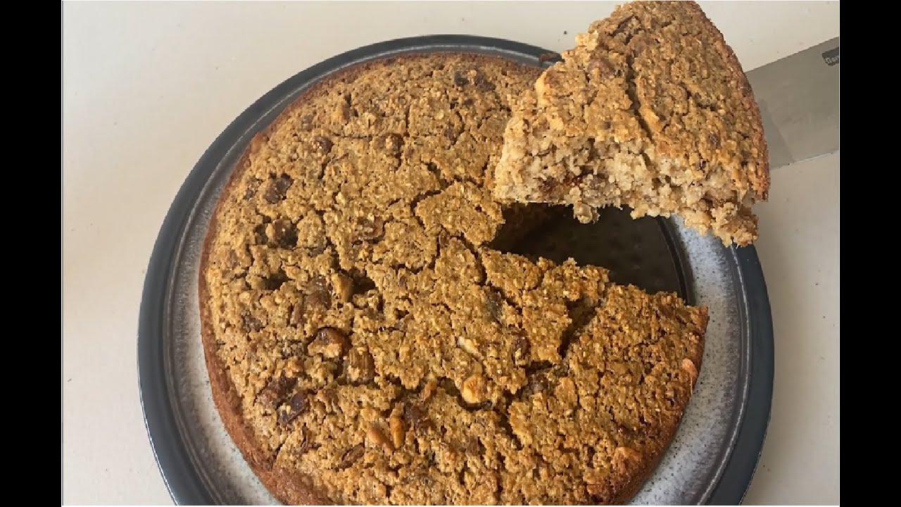 Easy and Healthy Oatmeal Walnut Cake YouTube
