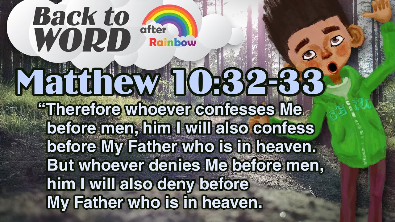 Matthew 10 32 33 bible verse encouragement hope bible verses youtube