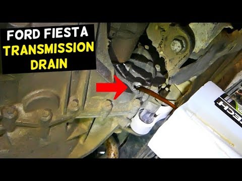 FORD FIESTA TRANSMISSION DRAIN PLUG CHANGE OIL MK7 ST - YouTube