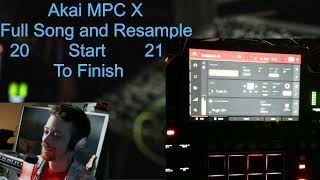 MPC Full Song Resample Tutorial - find sounds, make a song, resample your new song with Polipopo